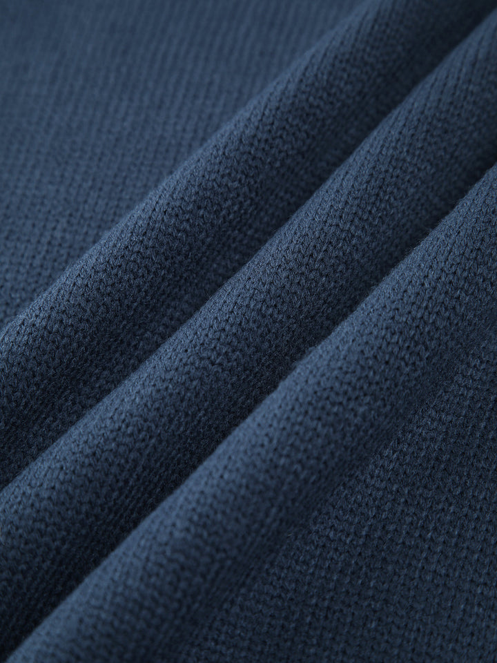 Fern | Rippstrickpullover mit Stehkragen