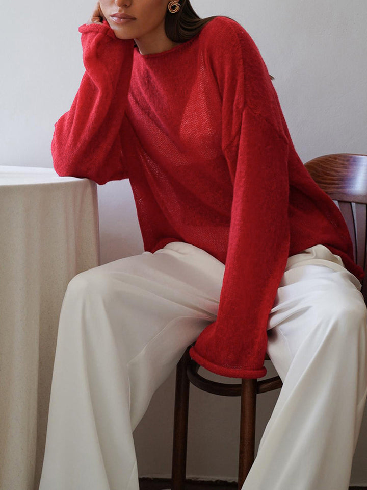 Elodie | Leichter Pullover mit Bootsausschnitt