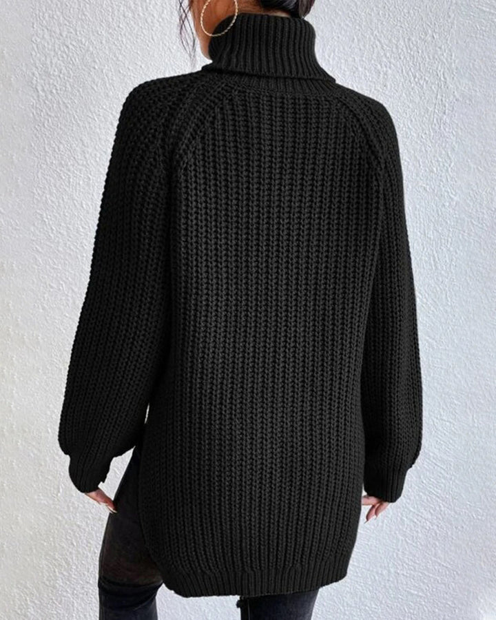 Millicent | Bequemer Rollkragenpullover mit Streifen