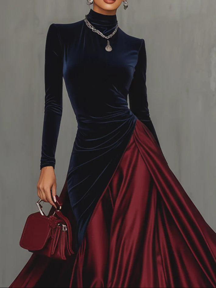 Lucrèce | Bicolor Maxikleid
