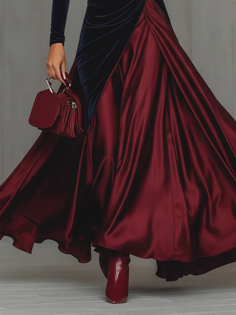 Lucrèce | Bicolor Maxikleid