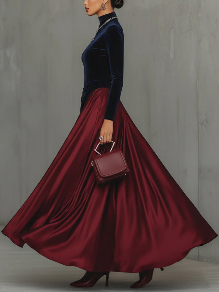 Lucrèce | Bicolor Maxikleid
