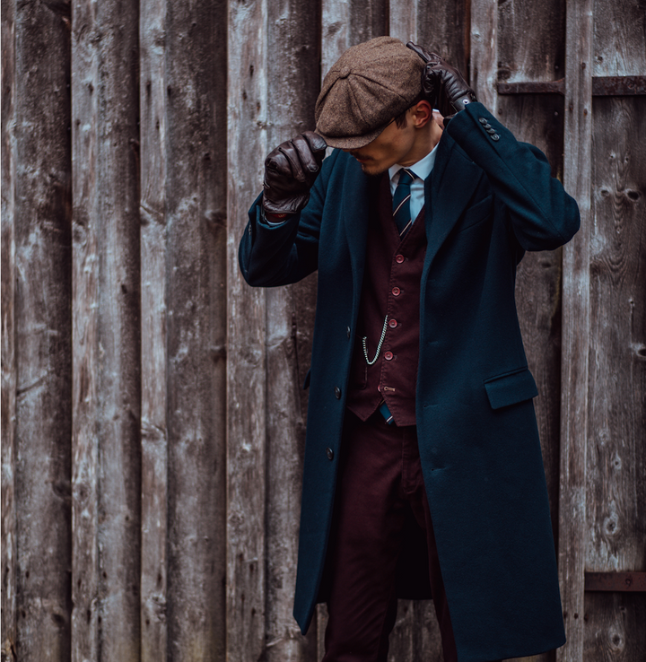 Calvin™ | Warme Klassische Fischgrät Newsboy Cap