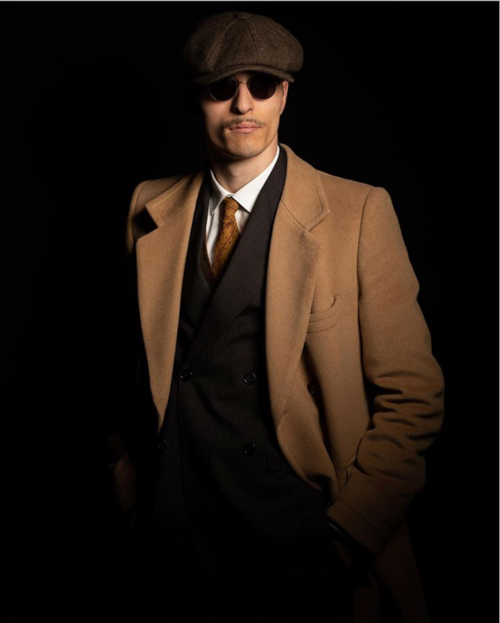 Calvin™ | Warme Klassische Fischgrät Newsboy Cap