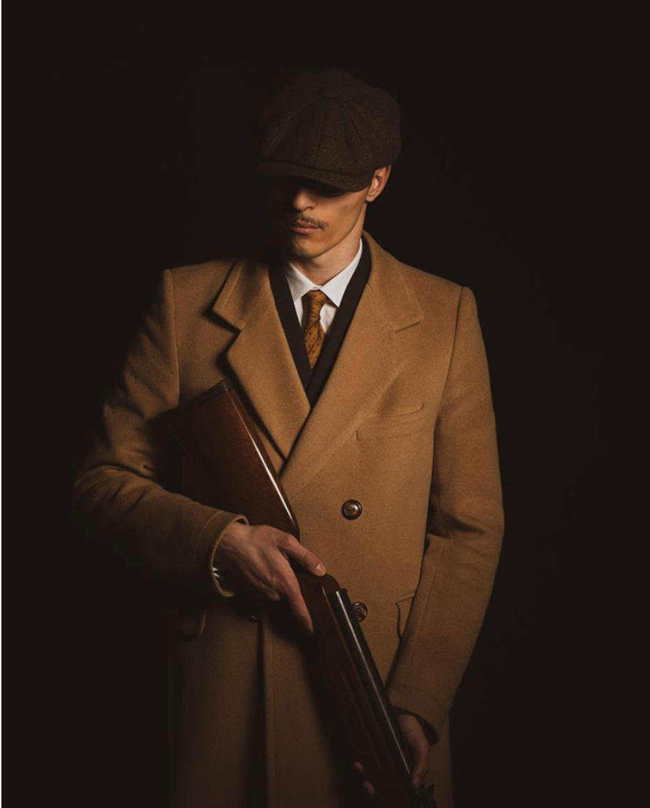 Calvin™ | Warme Klassische Fischgrät Newsboy Cap