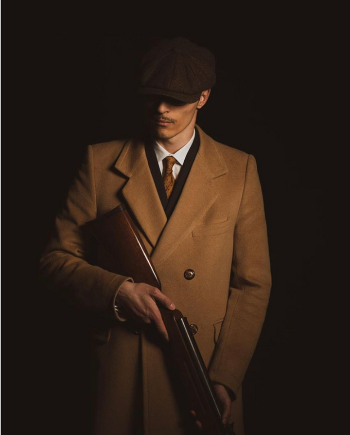 Calvin™ | Warme Klassische Fischgrät Newsboy Cap