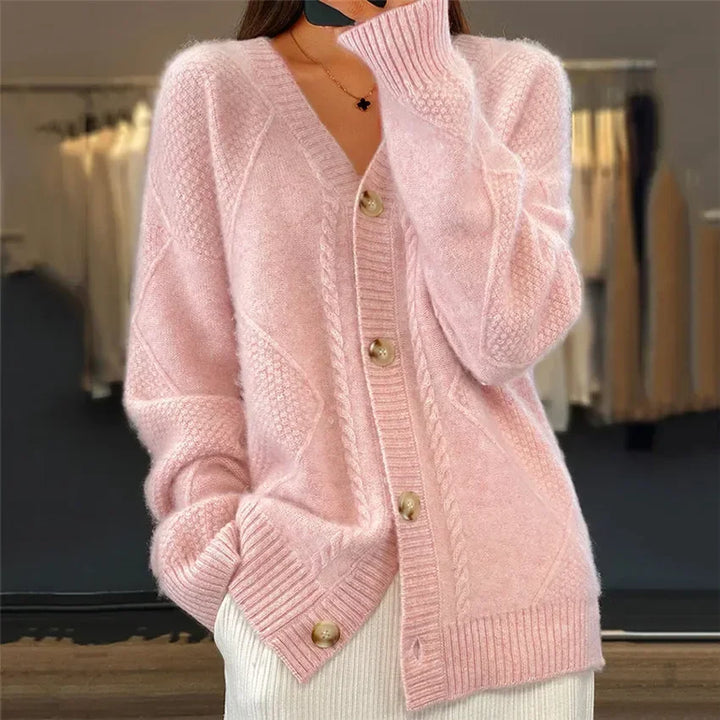 Lena | Weicher Cardigan mit Knöpfen