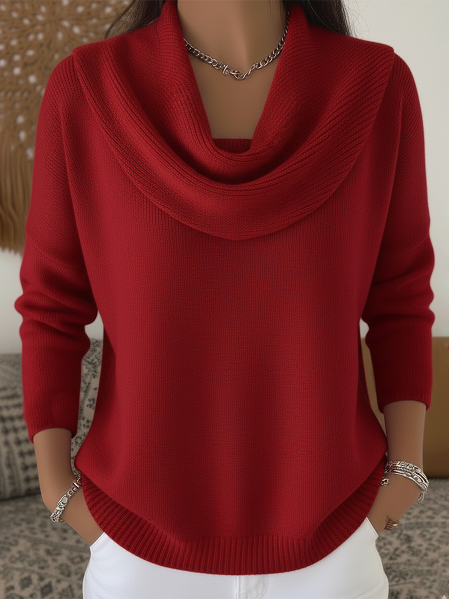 Gwyneth | Bequemer Pullover mit Schalkragen