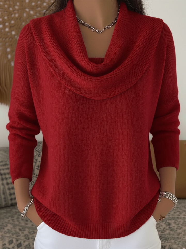 Gwyneth | Bequemer Pullover mit Schalkragen