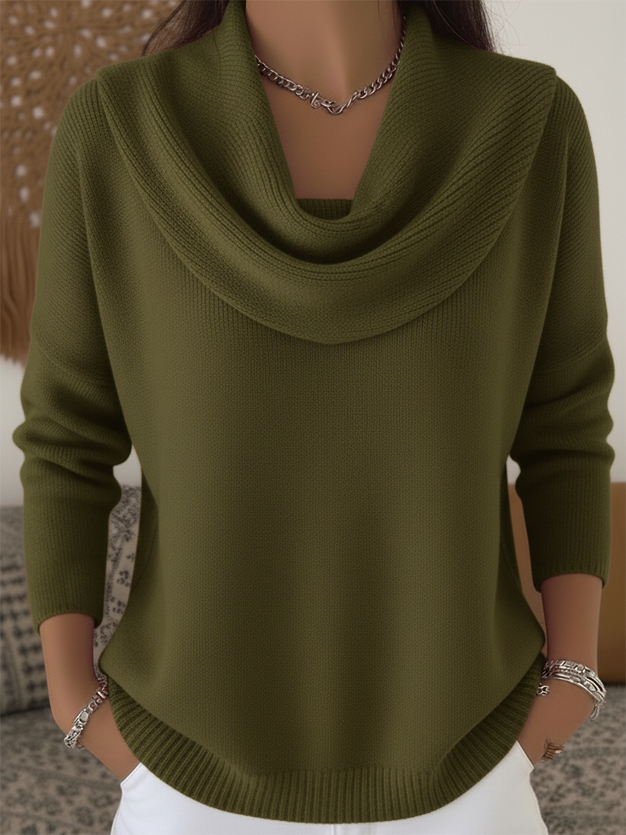 Gwyneth | Bequemer Pullover mit Schalkragen