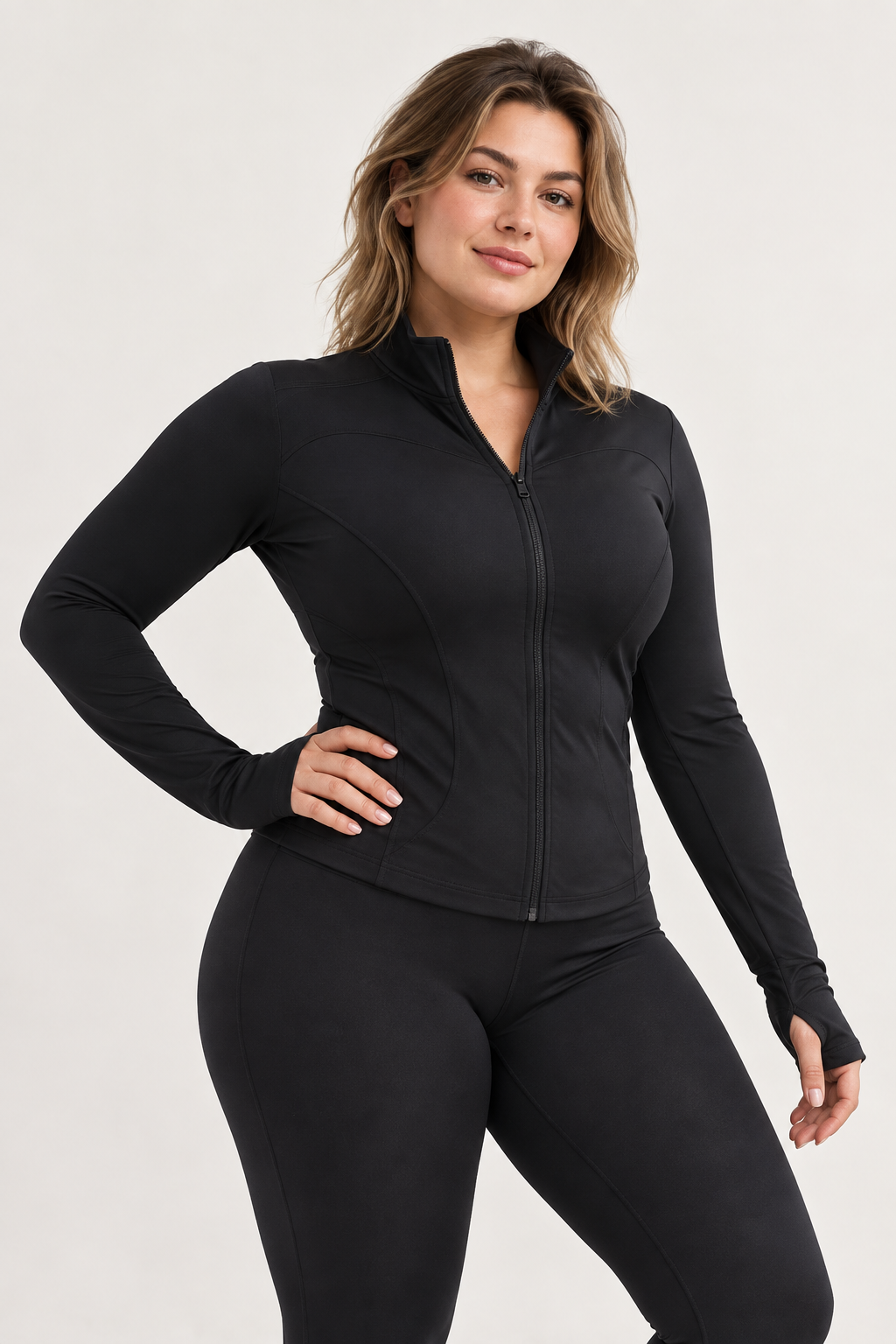 Leonie™ | Figurbetonte Sportjacke mit Reißverschluss
