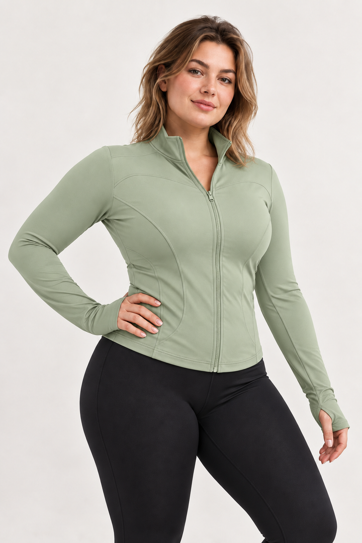 Leonie™ | Figurbetonte Sportjacke mit Reißverschluss