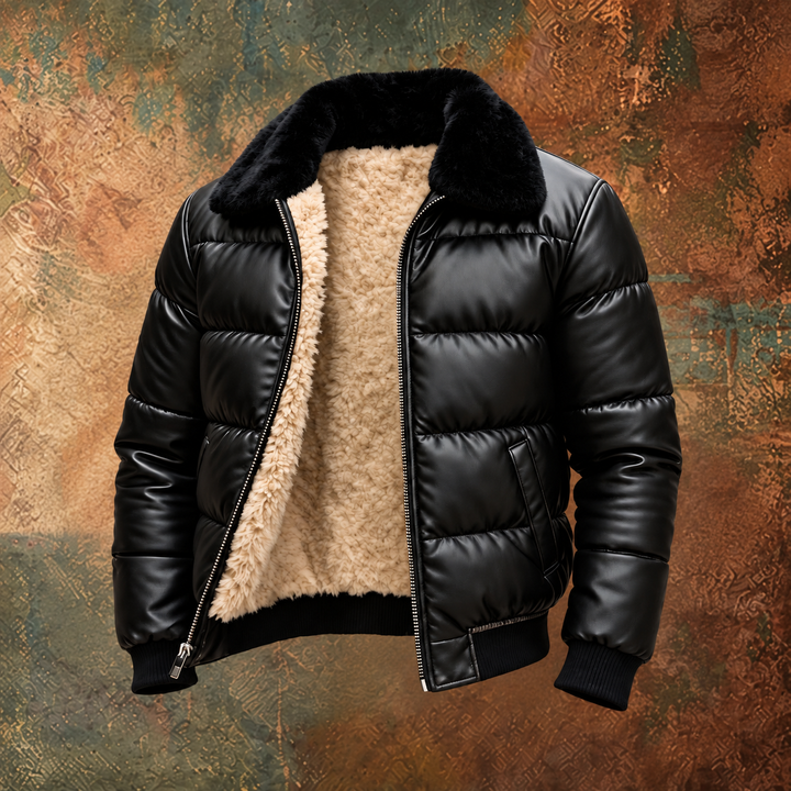 Warme wattierte Jacke mit Vintage-Ausstrahlung