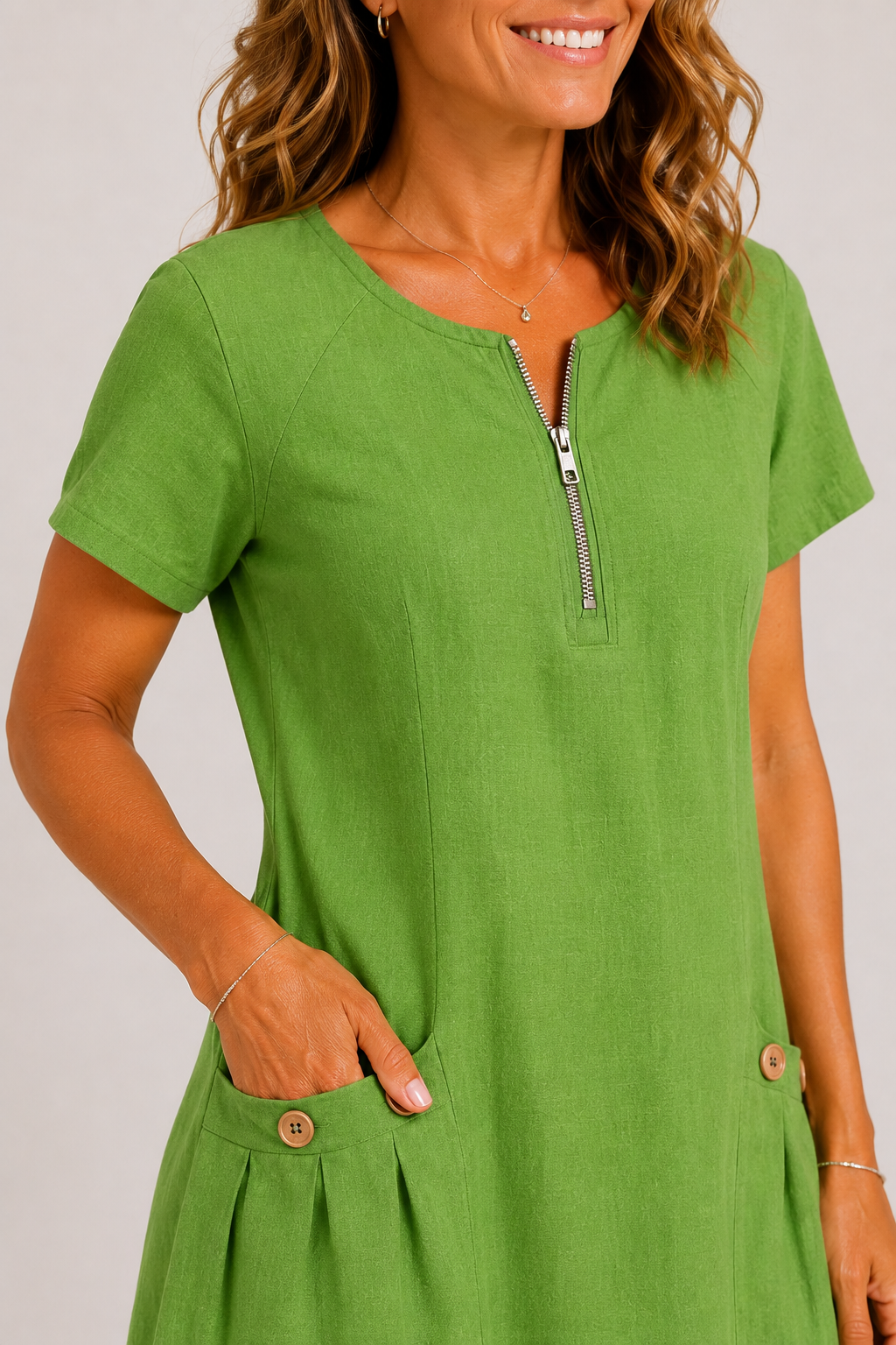 Amélie Leinen Kleid