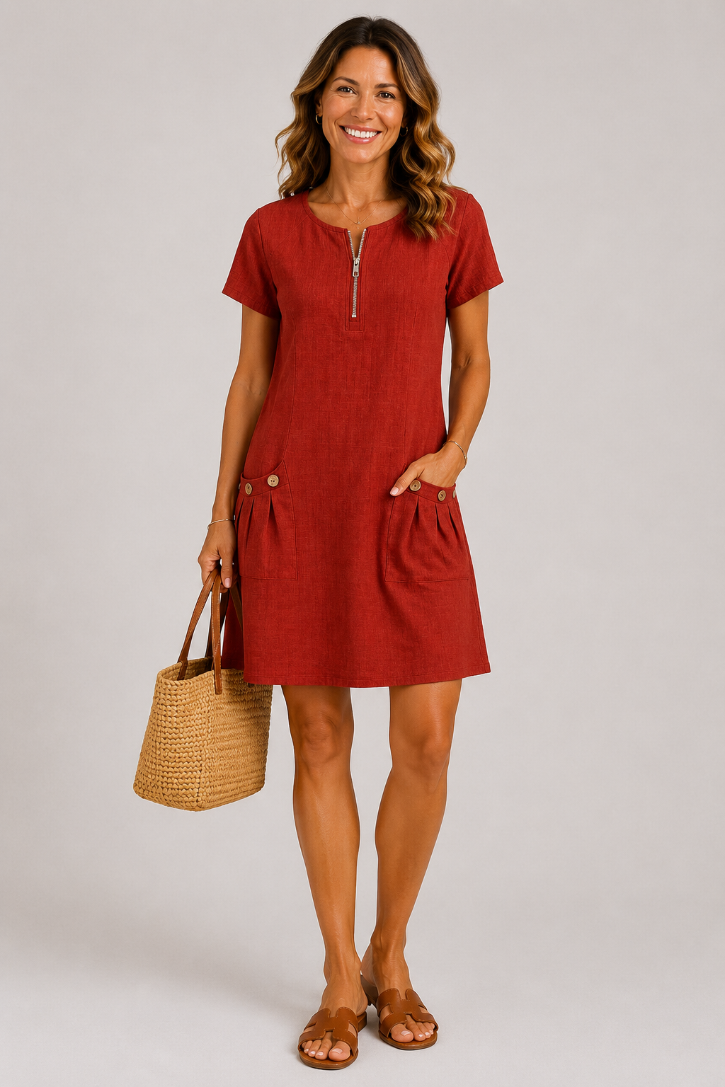 Amélie Leinen Kleid