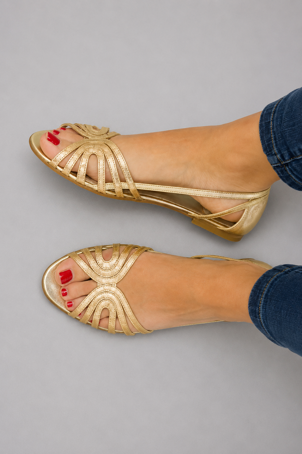 Éléonore™ | Goldene Sandalen Licht des Sommers