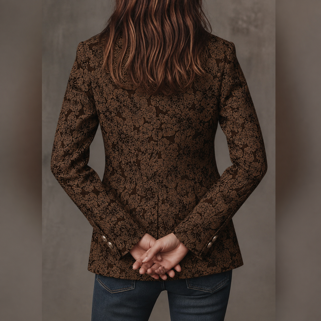 Estelle | Blazer Jacquard Kaschmir Tailliert