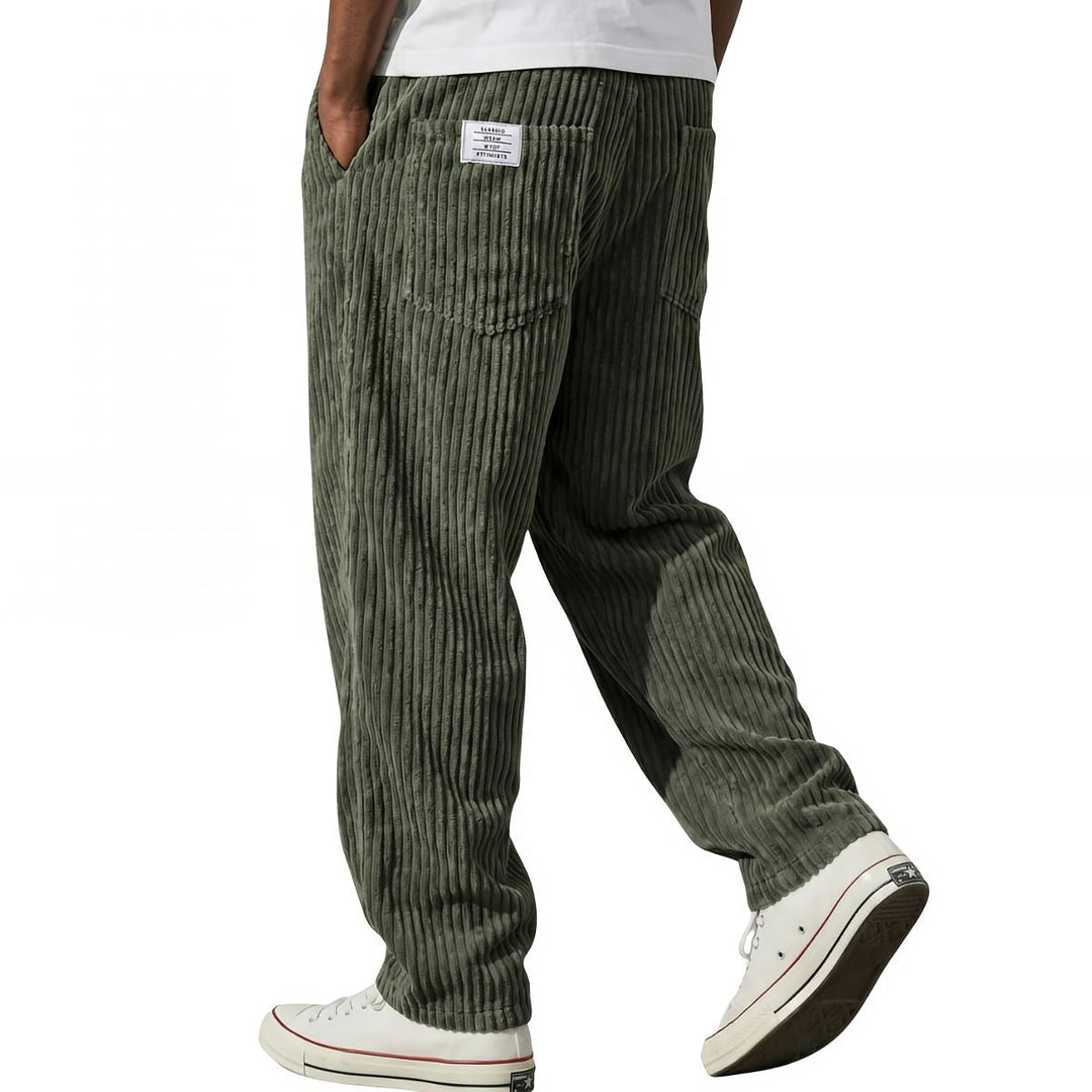 Herren Hose | Corduroy Hose mit elastischem Bund