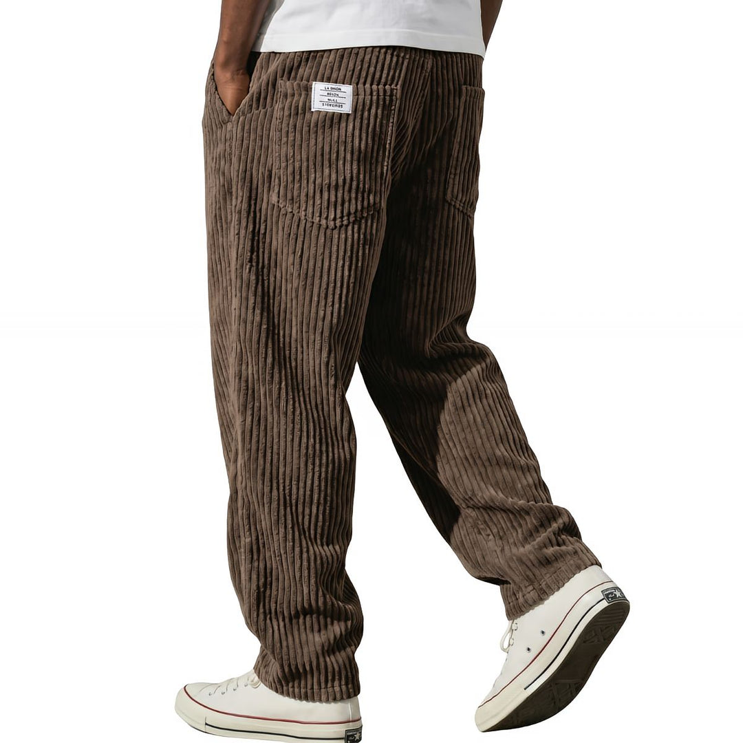 Herren Hose | Corduroy Hose mit elastischem Bund