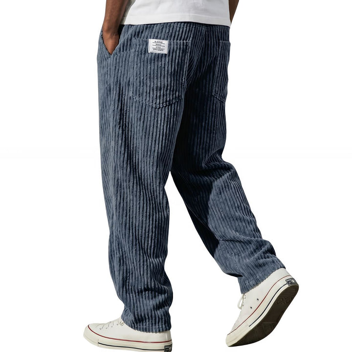 Herren Hose | Corduroy Hose mit elastischem Bund