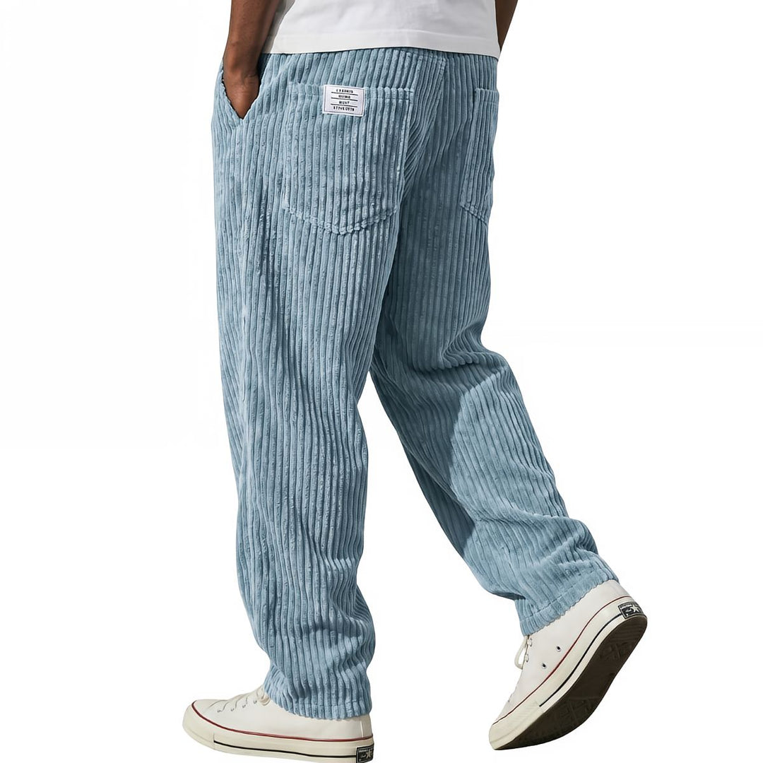 Herren Hose | Corduroy Hose mit elastischem Bund
