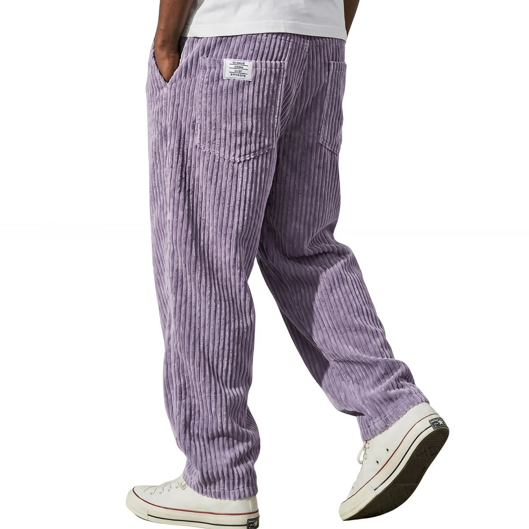 Herren Hose | Corduroy Hose mit elastischem Bund