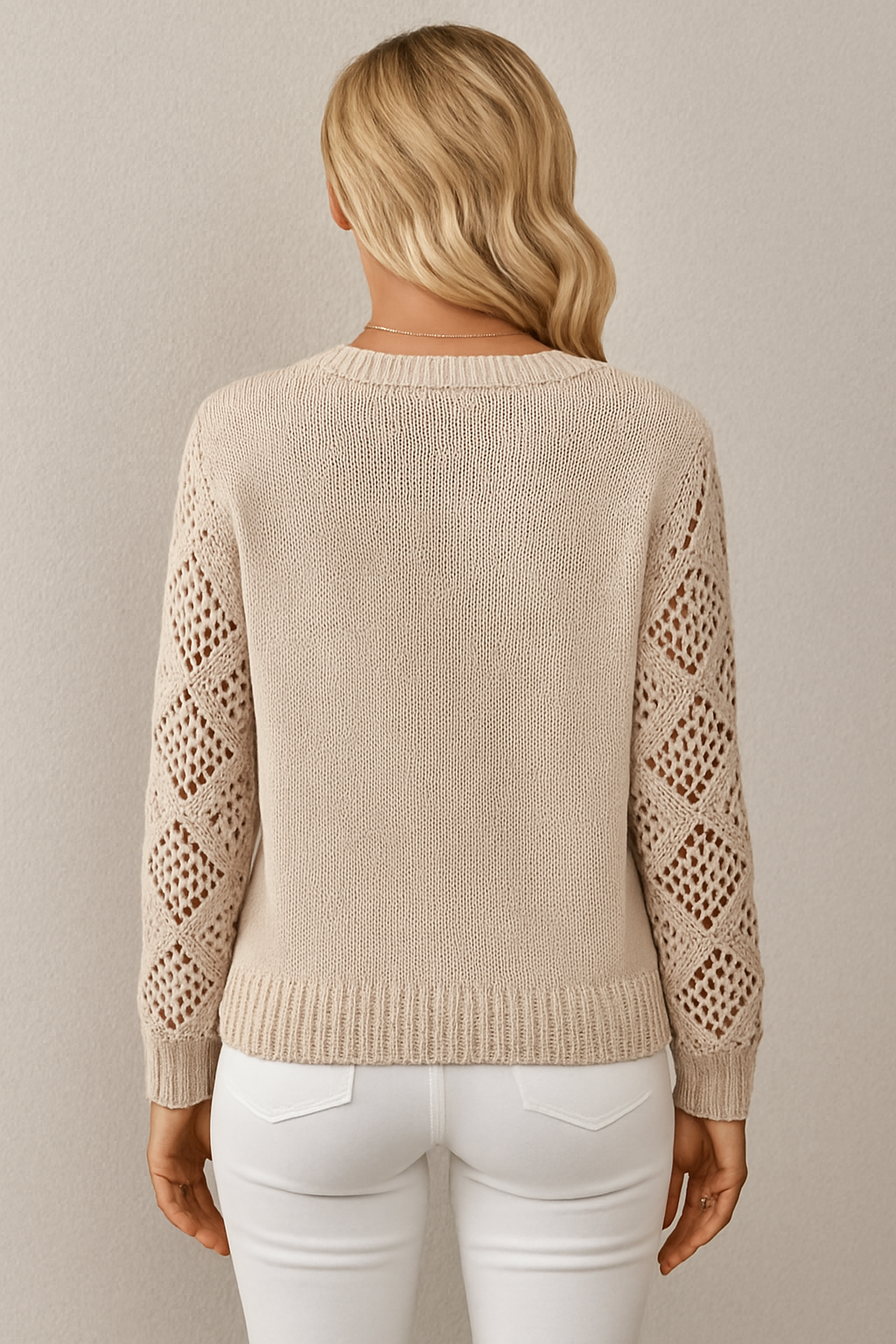 Claudia | Offener Strickpullover