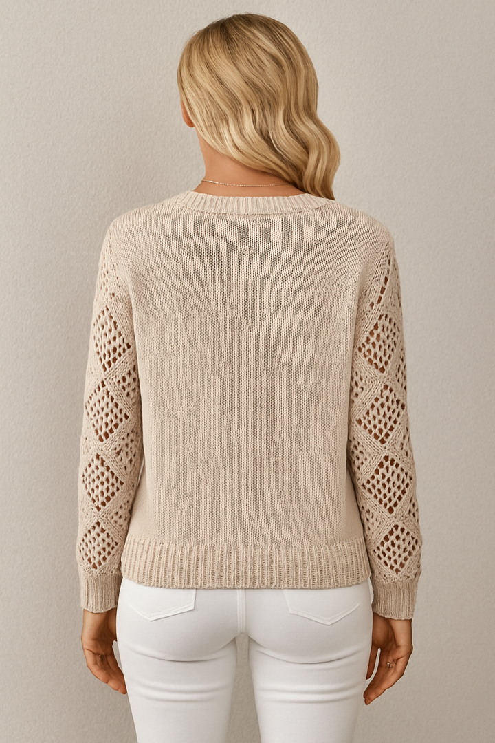 Claudia | Offener Strickpullover
