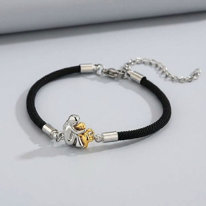 Das Ewige Umarmen — Armband mit Hund Charm