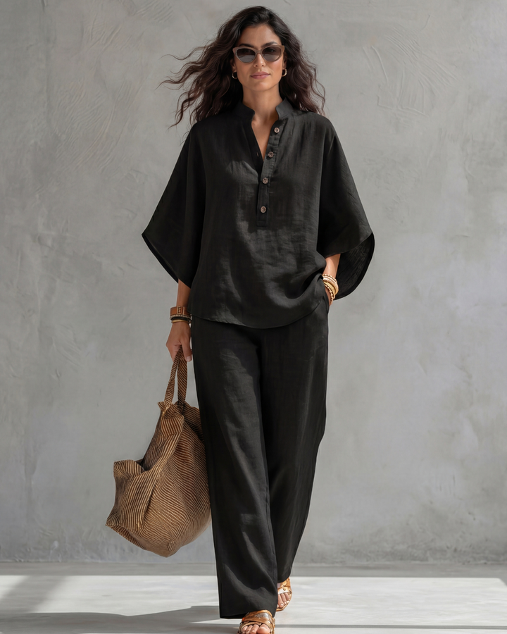 CHOCIEMIRA | Komplett mit Bluse mit Knöpfen
