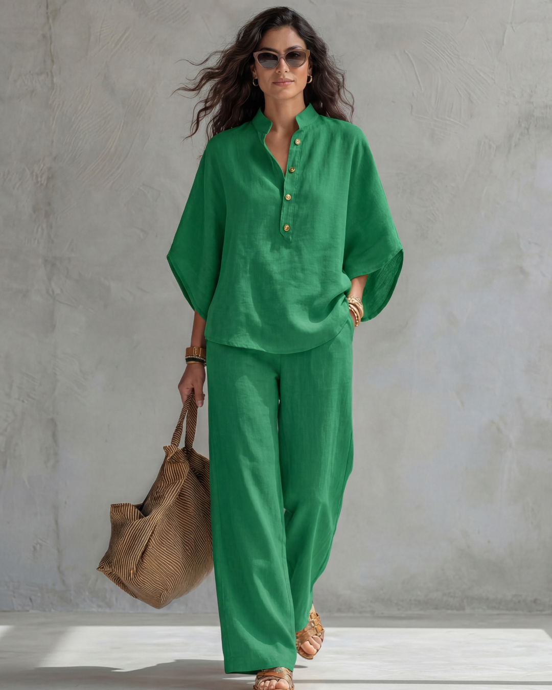 CHOCIEMIRA | Komplett mit Bluse mit Knöpfen