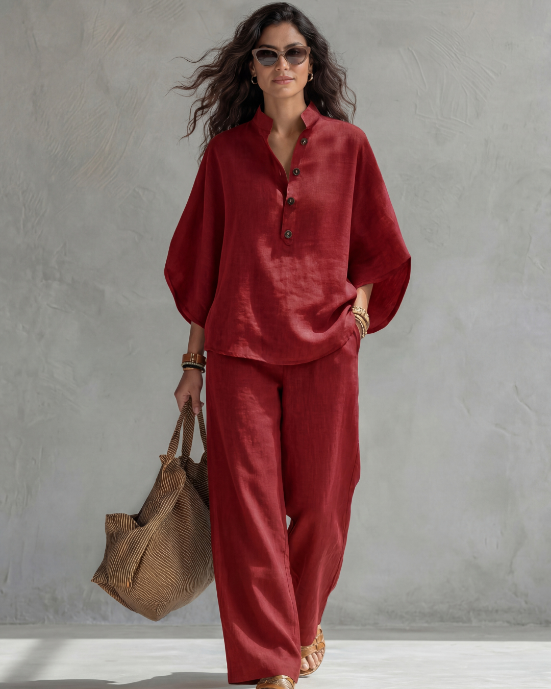 CHOCIEMIRA | Komplett mit Bluse mit Knöpfen