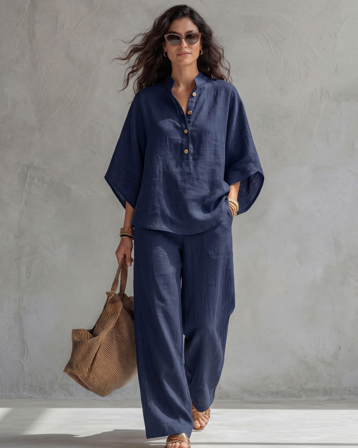 CHOCIEMIRA | Komplett mit Bluse mit Knöpfen