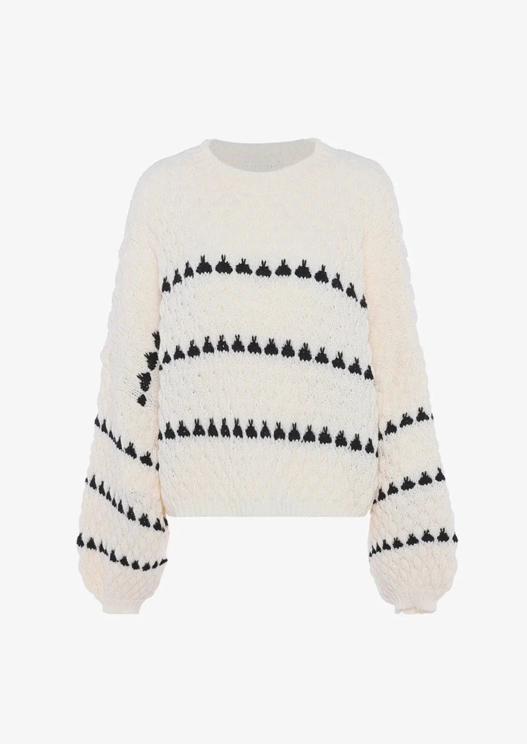 Faye | Strukturierter Rundhals-Pullover