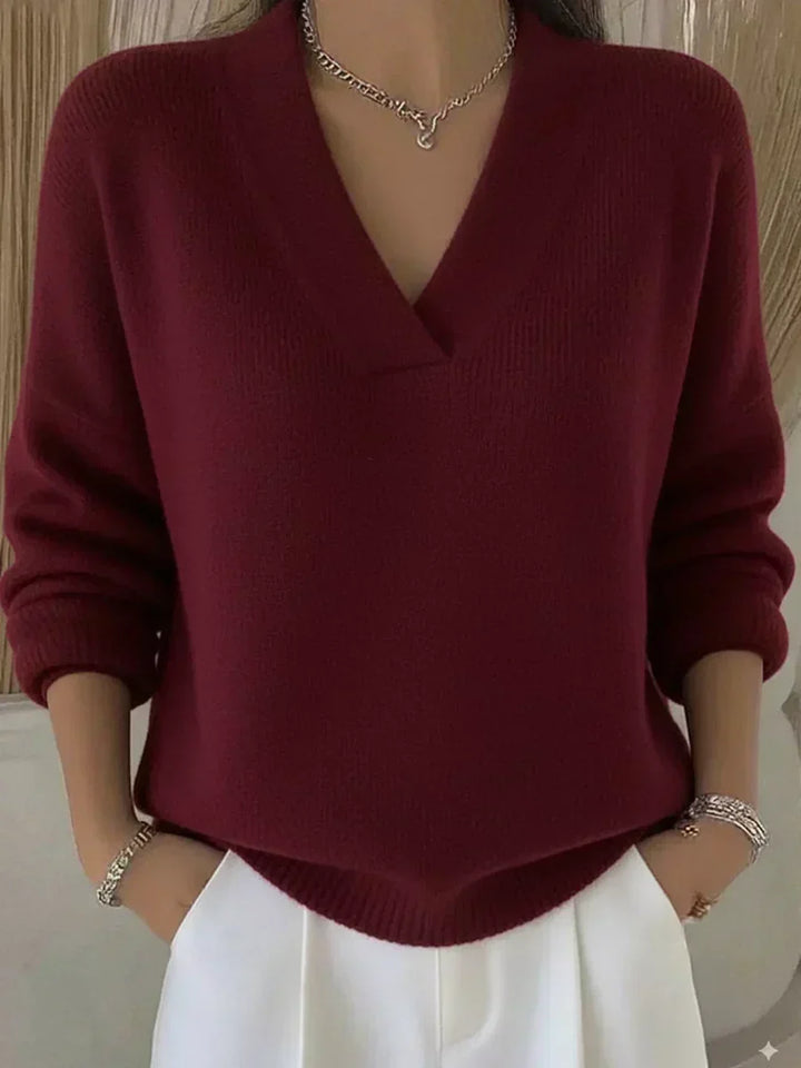 Vivelle™ | V-Ausschnitt Relaxed Pullover