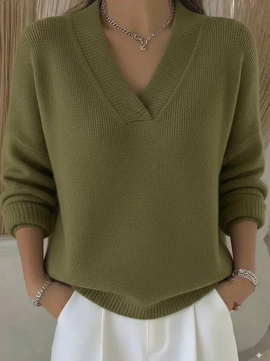 Vivelle™ | V-Ausschnitt Relaxed Pullover