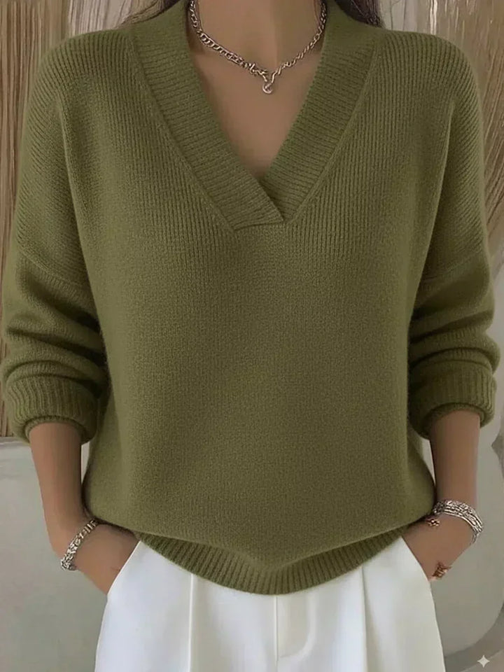 Vivelle™ | V-Ausschnitt Relaxed Pullover
