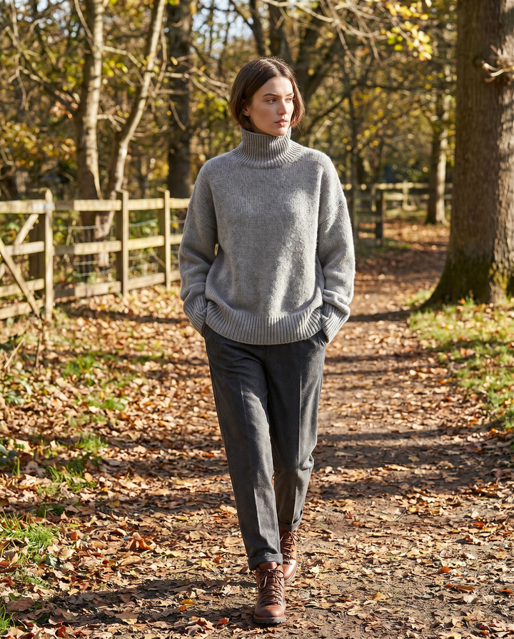 Genevieve | Relaxed Pullover mit Stehkragen