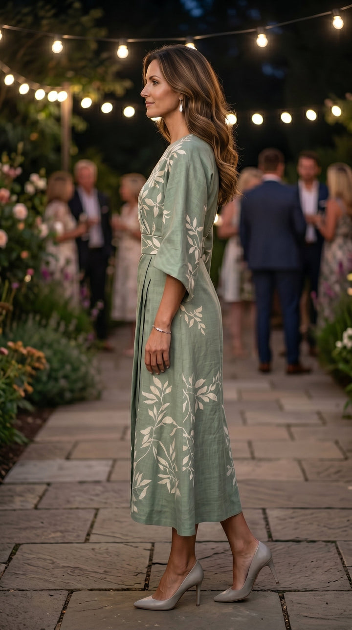 EDEN™ - VESTIDO FLORAL DE CINTURA ALTA