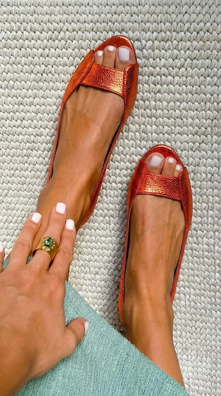 Adelina™ | Goldene Komfort-Chic Sandalen