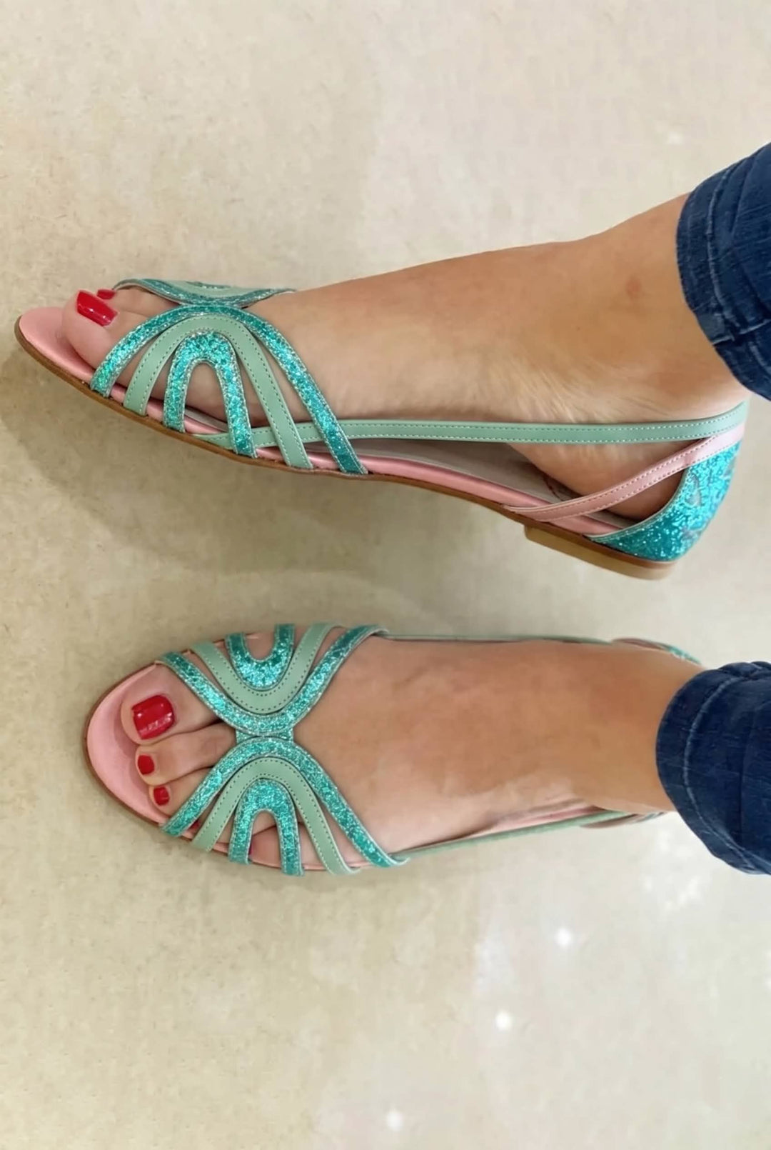 Éléonore™ | Goldene Sandalen Licht des Sommers