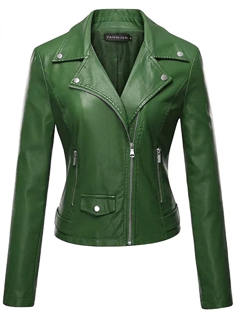 Ana - Widerstandsfähige und Elegante Lederjacke