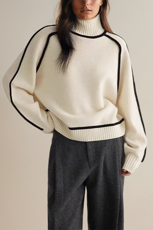 Frances | Eleganter Pullover mit Stehkragen