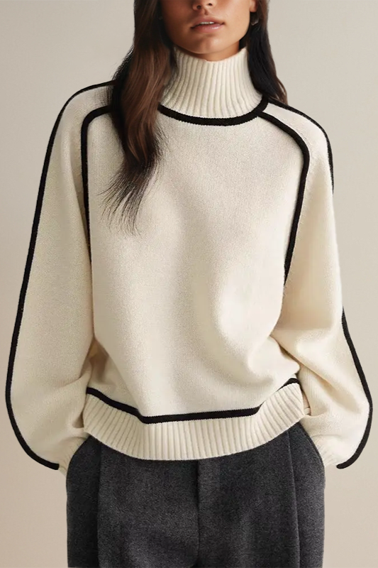 Frances | Eleganter Pullover mit Stehkragen
