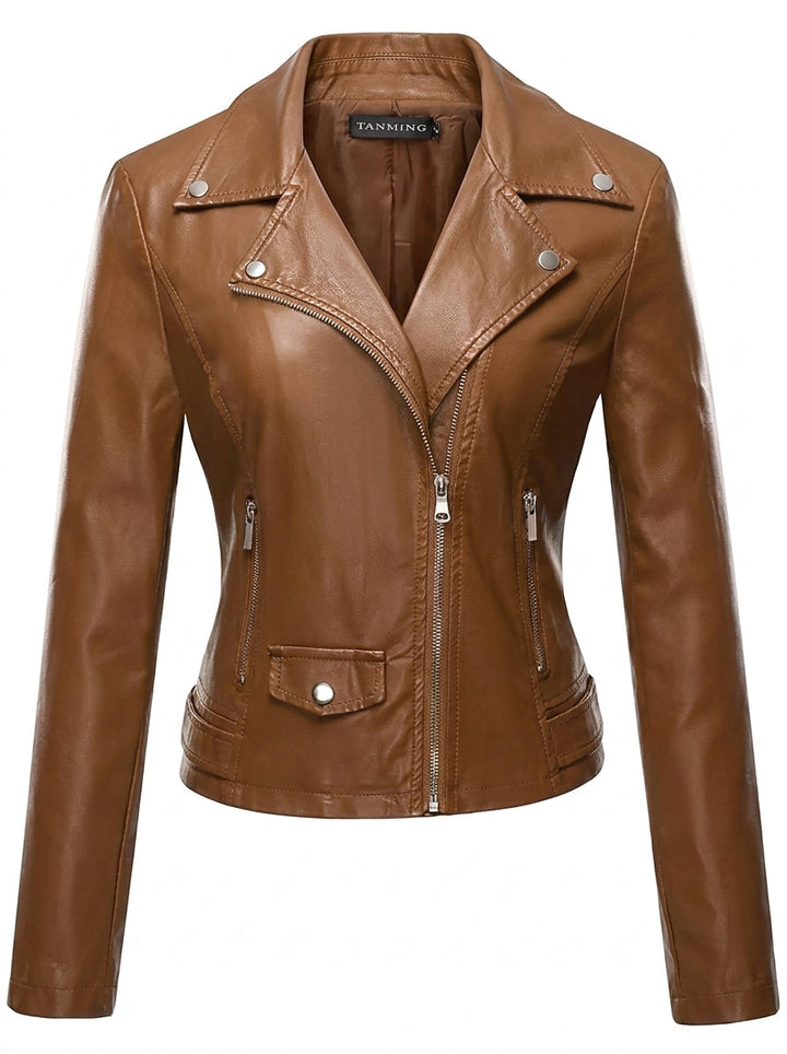 María - Widerstandsfähige und Elegante Lederjacke