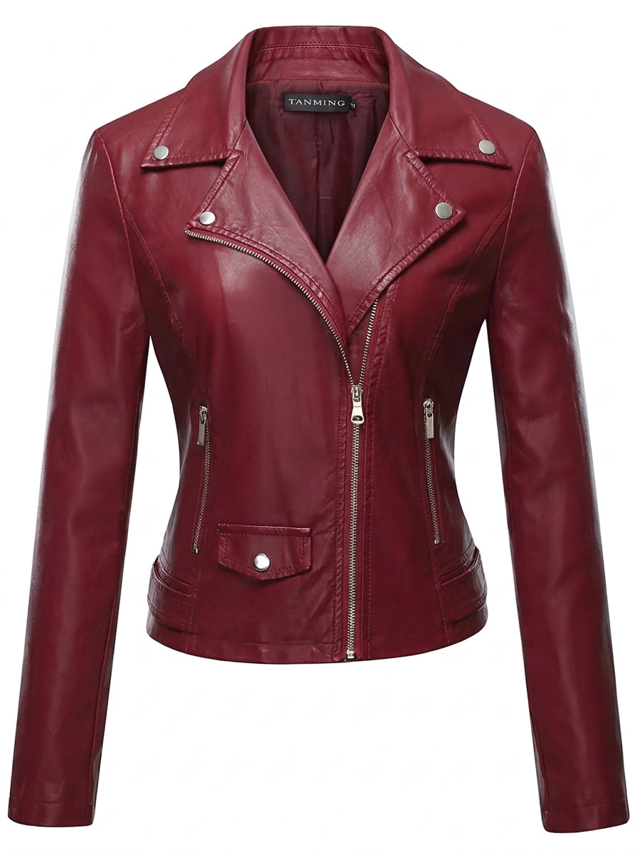 Consuelo - Widerstandsfähige und Elegante Lederjacke