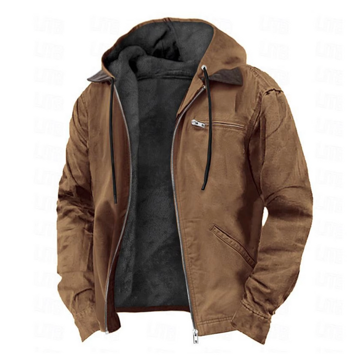Henry™ | Warme Fleecegefütterte Vintagejacke mit Kapuze