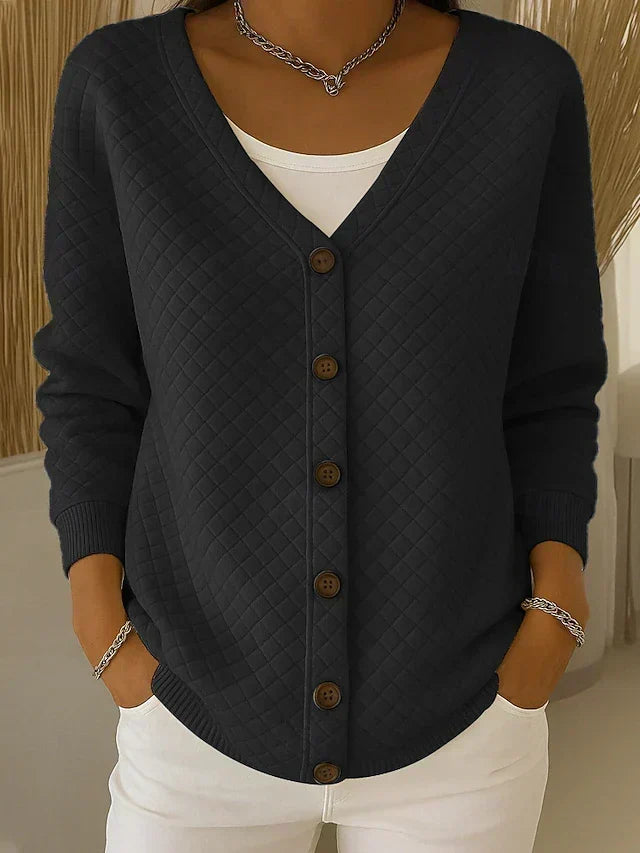 Laverne™ | Gestepptes Knopf-Cardigan