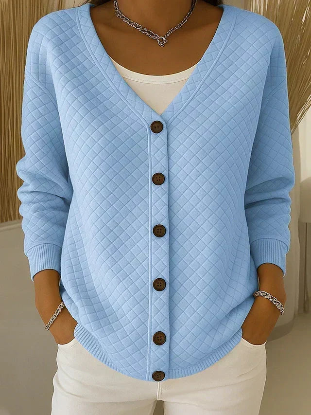Laverne™ | Gestepptes Knopf-Cardigan