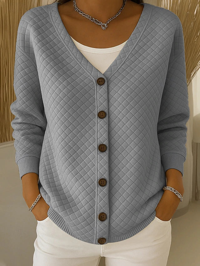 Laverne™ | Gestepptes Knopf-Cardigan